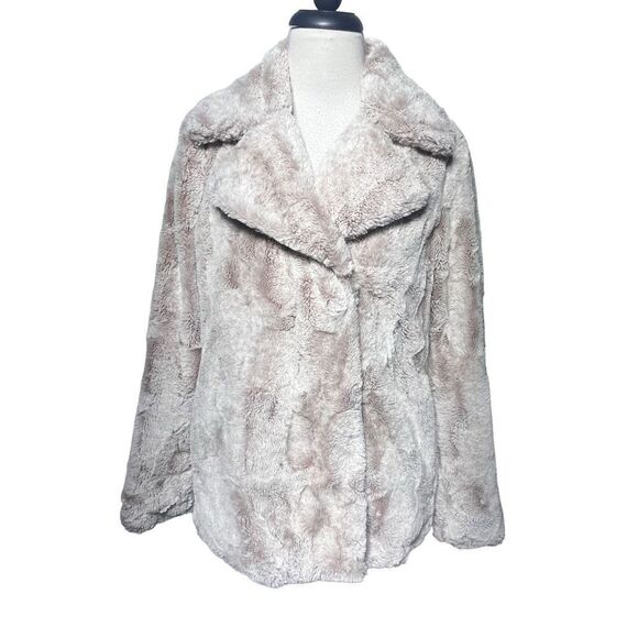 Halogen Blush Faux Fur Jacket Small - Picture 1 of 6